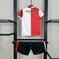 Maglia da allenamento e pantaloncini del Feyenoord Home Bambino 25/26