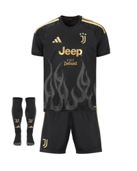 T-shirt e Pantaloncini per Bambino Juventus Third 26/27 - Con Calzini