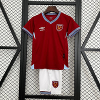 T-shirt e Pantaloncini per Bambino West Ham United Home 25/26