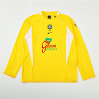 Maglia da allenamento retrò manica lunga Brasil 2002