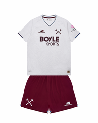 T-shirt e Pantaloncini per Bambino West Ham United Away 26/27