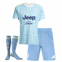 T-shirt e Pantaloncini per Bambino Juventus Away 25/26 - Con Calzini