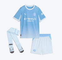 T-shirt e Pantaloncini per Bambino Manchester City Home 26/27 - Con Calzettoni