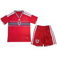T-shirt e Pantaloncini per Bambino Galles Home 26/27