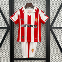T-shirt e Pantaloncini per Bambino Sporting de Gijón Home 25/26