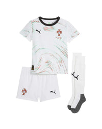 T-shirt e Pantaloncini per Bambino Portogallo Away 25/26 - Con Calzini