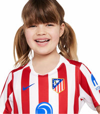 T-shirt e Pantaloncini per Bambino Atletico de Madrid Home 25/26 - Con Calzettoni