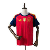 Maglia Spagna Home 25/26 Con due stelle e la patch di campione del mondo