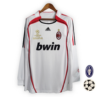 MAGLIA AC MILAN Retro Away 06/07 MANICHE LUNGHE - Con Patch