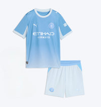 T-shirt e Pantaloncini per Bambino Manchester City Home 26/27
