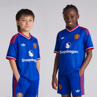 T-shirt e Pantaloncini per Bambino Manchester United Away 26/27