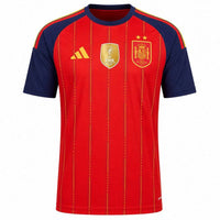 Maglia Spagna Home 25/26 Con due stelle e la patch di campione del mondo