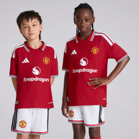 T-shirt e Pantaloncini per Bambino Manchester United Home 26/27