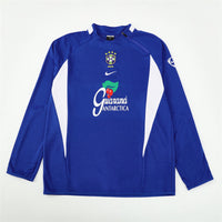 Maglia da allenamento retrò manica lunga Brasil 2002