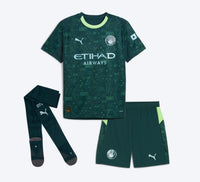 T-shirt e Pantaloncini per Bambino Manchester City Fourth 25/26 - Con Calzettoni