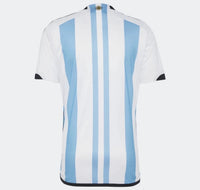 MAGLIA ARGENTINA Home - 3 STELLE - 22/23 - CON TOPPA DEL CAMPIONE DELLA COPPA DEL MONDO