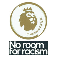 Premier League Champions 21-22 + Gioco di toppe per giocatori senza spazio per il razzismo